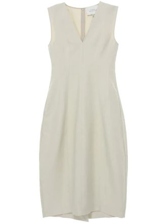 STUDIO NICHOLSON sculpted sleeveless maxi dress - women - Polyamide/Cotton - 12 - White