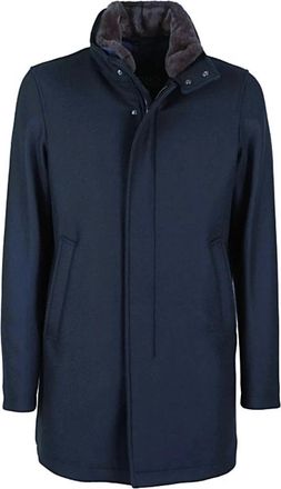 Herno Giubbotto - Heren - Winterjassen - Blauw - 3XL - Jassen