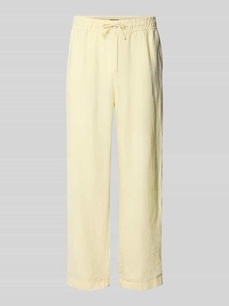 Mc Neal Leinenhose mit elastischem Bund in Hellgelb, Gr&ouml;&szlig;e XXL