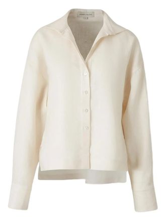 Andres Otalora Si Sabes buttoned-cuff shirt - women - Linen/Flax - 10 - Neutrals