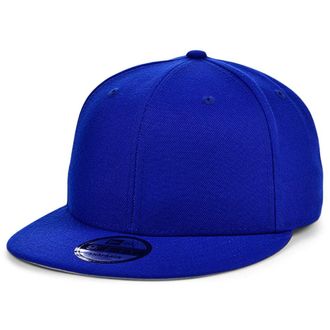 New Era Blank Custom 9FIFTY Adjustable Snapback Cap, Royal Blue, One size