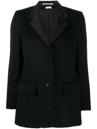 Thom Browne Giacca con revers ampi - Nero