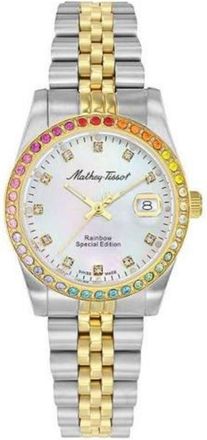 Mathey-Tissot Womens Rainbow White Dial Watch