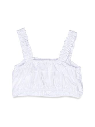 Moschino Headband-Style Cotton Tank Top - White