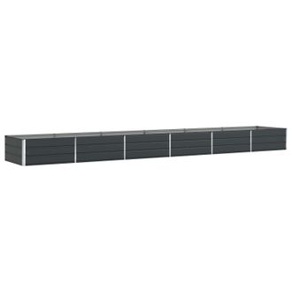 vidaXL Jardinera Antracita 580 X 100 X 45 Cm Acero Galvanizado Vidaxl