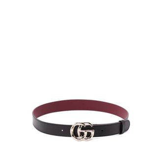 Gucci Dames, Accessoires, Zwart, Maat: 75 CM Leer