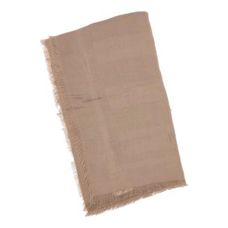 Elisabetta Franchi Scarves, female, Brown, Size: ONE SIZE Foulard Scarf with Jacquard Stripes
