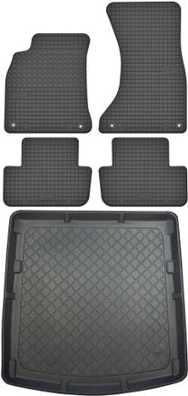 OEM Juego De Alfombrillas De Goma Para Coche Y Alfombrilla Para Maletero Para Audi A4 B8 Sed&aacute;n (enero De 2008 - Octubre De 2015)