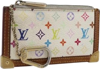 Louis Vuitton Pre-owned Vintage Canvas Portemonnee - Dames - Vintage Accessoires - Wit - ONE Size - Vintage