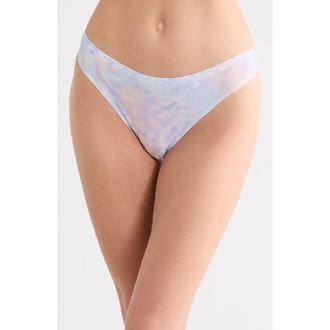 Chantelle Soft Stretch Thong in Lilac Orchids at Nordstrom