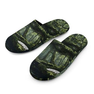 Generic Rainforests Crocodiles Mens House Slippers Slip Indoor Slipper On Shoes Warm Outdoor