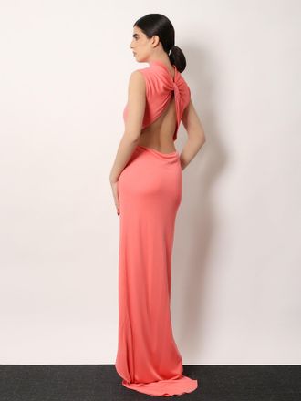 Tom Ford Womens Long Viscose Dress Pink