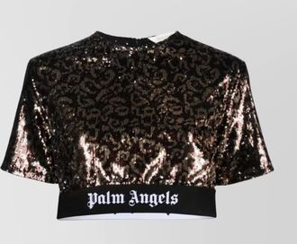 Palm Angels sequin long-sleeve top