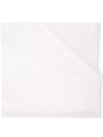 Brunello Cucinelli fringed scarf - women - Silk/Cashmere - One Size - White