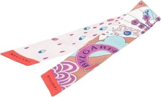 Bulgari Pre-owned Scarves, female, Pink, Size: ONE SIZE Pre-owned Serpenti Scarf
