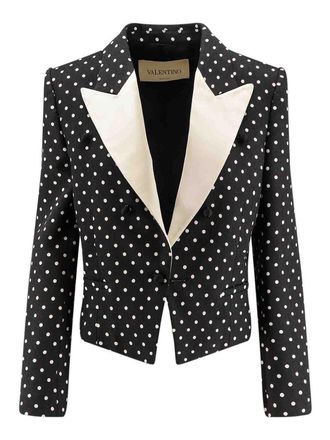 Valentino Garavani Blazer In Viscosa A Pois