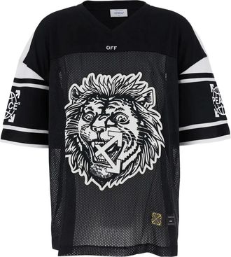 Off-white T-shirt con stampa - Nero