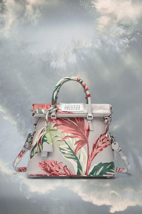 Maison Margiela Gray Fibres Crossbody Womens Bag