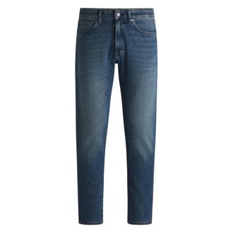HUGO BOSS Jeans, Heren, Blauw, W32 L32, Boss Orange-Jeans