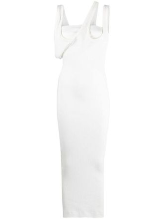 The Attico Ribbed Jersey Midi Dress - Runway