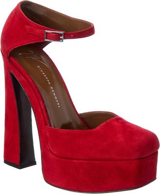 Giuseppe Zanotti Caso 100 Suede Platform Pump