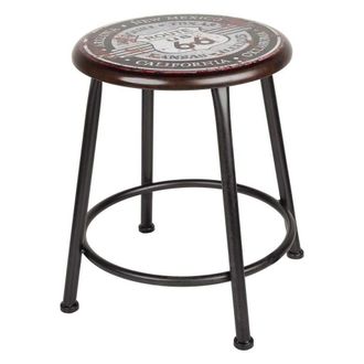 Wanderlust Deco Wanderlust Deco - Taburete De Metal Negro 38x38x45 Cm