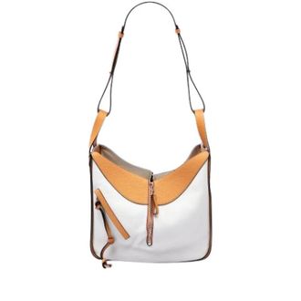 Loewe Tweedehands leren handtassen - Dames - Pre-owned - Wit - Maat: ONE Size Leer