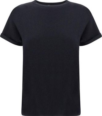 Brunello Cucinelli Black Nylon Womens T-Shirt
