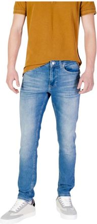 Tommy Jeans Slim Jeans Lente/Zomer Collectie - Heren - Slim Fit Jeans - Blauw - W34 L32 - Katoen - Jeans
