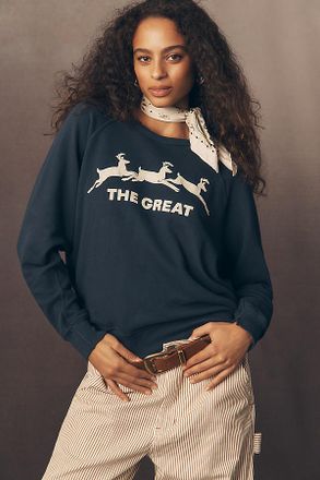 The Great. Reindeer Graphic Sweatshirt