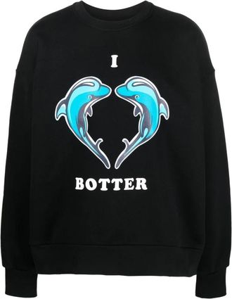 Botter Sweatshirt - Heren - Sweatshirts - Zwart - M - Katoen - Hoodies & sweatvesten