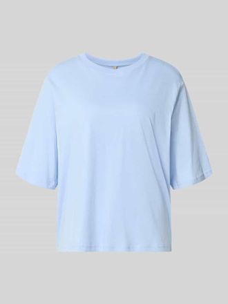 Soyaconcept Boxy Fit T-Shirt aus Bio-Baumwolle Modell Derby in Hellblau, Gr&ouml;&szlig;e XXL
