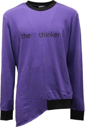 Imperial Sweatshirts, male, Purple, M, Purple Cotton Sweatshirt with Italian Style
