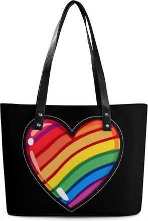 Generic LGBT Gay Flag Tote Bags for Women Cute Shoulder Purses Handbags