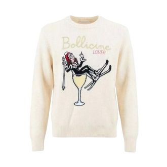 MC2 Saint Barth Maglia a girocollo con intarsio - - Knitwear - Donna - Beige - XS