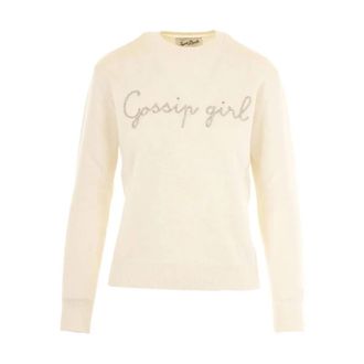 Saint Barth New Queen Sweater - Dames - Ronde hals truien - Beige - XS - Wol - Truien & Vesten