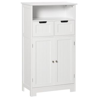 Kleankin Armario de ba&ntilde;o 60x30x108.8 cm blanco