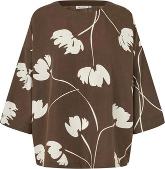 Masai Tops, Dames, Bruin, S, Top met 3/4 mouwen