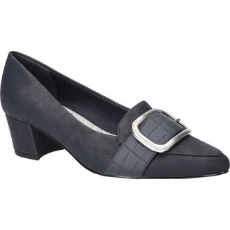 Easy Street Amber Pointed Toe Pump in Navy Matte at Nordstrom Rack, Size 10
