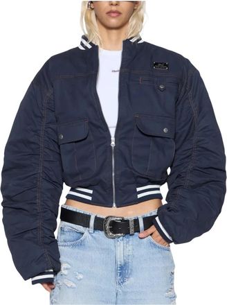 Ksubi Dynasty Bomber Jacket - Dames - Bomber jackets - Blauw - S - Katoen - Jassen