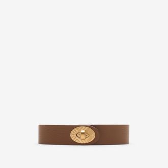 Burberry Leather Cotswolds Belt, Size: M