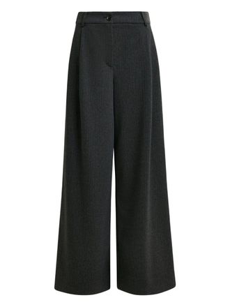 Essentiel Insult pleated pinstripe trousers - Grey