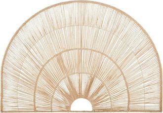 Maisons du monde Cabecero de pared decorativo de yute beige 176x120 cm