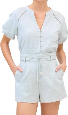 Allison New York Embroidered Josephine Top In Powder Blue