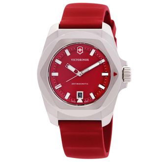 Victorinox by Swiss Army I.N.O.X. Quartz Red Dial Mens Watch 242029
