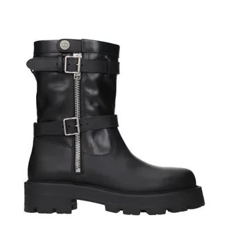 Dior Black Leather Ankle Womens Boots