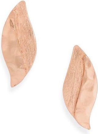 Karine Sultan Leaf Drop Earrings in Rose Gold at Nordstrom Rack