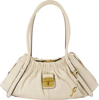 Marc Jacobs Tassen, Dames, Beige, ONE Size, Leer, The Satchel Shoulder Bag
