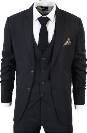 TruClothing IM1 Classic Plain 3 Piece Suit