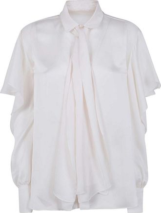 sacai Satin X Chiffon Shirt